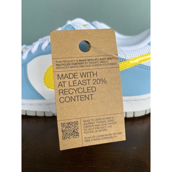 Nike Dunk Low GS "Homer Simpson" Size 6.5Y/Women's Size 8 DX3382-400 - Picture 11 of 12